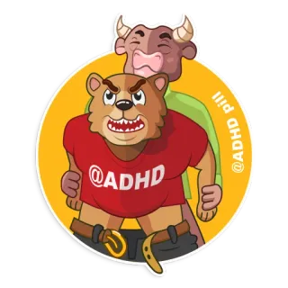 Crypto ADHDpill Trading whatsapp stickers