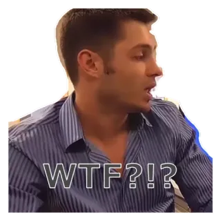 😅 2051168e WTF?!? wtf, shocked, expression, meme, offensive telegram sticker