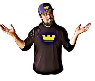 🤷‍♂️ 7e603d8b uomo, corona, illustrazione, incerto, gesto, ritratto telegram sticker