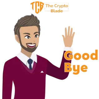 🖖 623991f4 Good Bye 再见, 告别, 挥手, 男人, 加密刀锋 whatsapp sticker