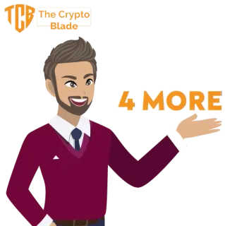 4️⃣ 911a5497 4 MORE 男人, 卡通, 加密货币, the crypto blade, 角色 whatsapp sticker