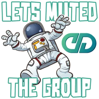 😐 30b829de LETS MUTED
THE GROUP astronaut, muted, space, group, digital, logo telegram sticker