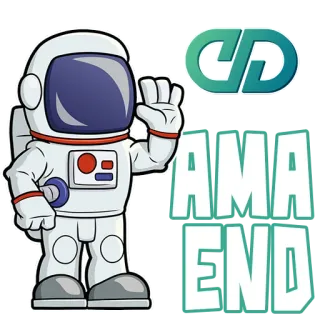 😀 d391a404 AMA END astronaut, space, ama, end, outer space telegram sticker