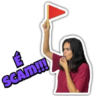 🚩 05d93d60 É SCAM!!! truffa, avvertimento, frode, allarme telegram sticker