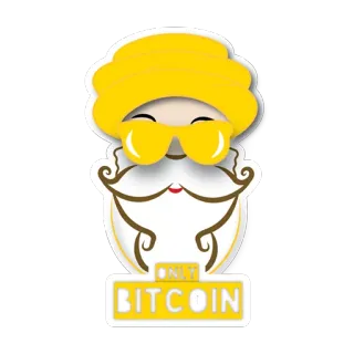 ❤️ 3c3578f4 ONLY BITCOIN bitcoin, cryptocurrency, digitale valuta, financieel, geld, sticker telegram sticker