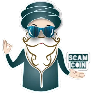 ⚠ 7df1d21b SCAM COIN oplichting, munt, fraude, cryptocurrency, investering, pas op, financiën telegram sticker