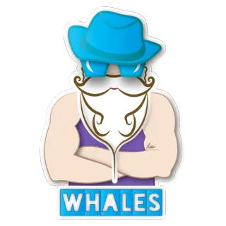 💵 a731dd07 WHALES walvissen, cartoon, personage, mascotte, sticker telegram sticker