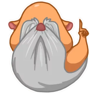 ☝️ 57df012b wizard, wise, old, character, beard, cartoon telegram sticker