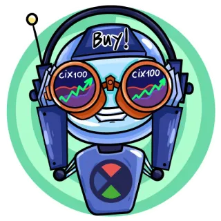 🔍 2b1aa78b Buy! robot, investering, beurs, traden, financieel, kopen telegram sticker