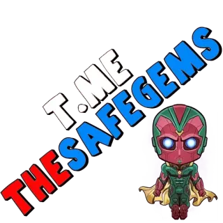😀 91af4d8c Vision T.ME SAFEGEMS Vision, Marvel, Sichere Edelsteine, Superheld, Das Ich, Avengers, Cartoon whatsapp sticker