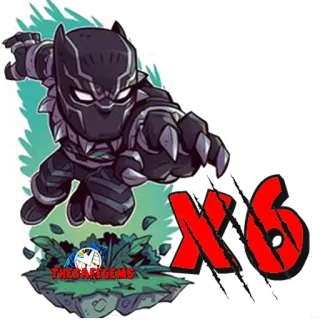 😍 b745e901 Black Panther Black Panther, Marvel, Superheld, Cartoon, Wakanda, Sticker whatsapp sticker