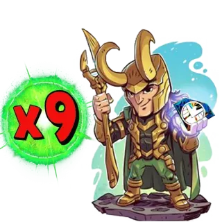 😘 e9ccb634 Loki x9 Loki, Figur, Cartoon, Magie, Superheld whatsapp sticker