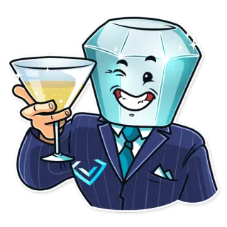 🍸 efa7e18f berlian, setelan, koktail, perayaan, kartun, kemewahan, kekayaan telegram sticker