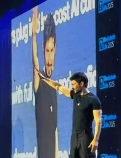 🖐 718d74eb plug into low cost AI AI, เทคโนโลยี, การประชุม, การนำเสนอ telegram sticker