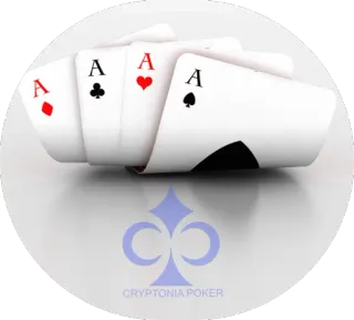🎲 591cc24a CRYPTONIA POKER Poker, Karty, Asy, Hazard, Gra, Kasyno whatsapp sticker