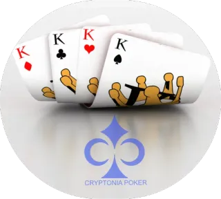🎲 b1420387 CRYPTONIA POKER Poker, Karty, Król, Kryptowaluta, Gra whatsapp sticker