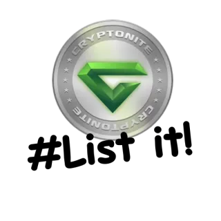 📝 0bf9a4dd CRYPTONITE cryptonite, coin, silver, green, diamond telegram sticker