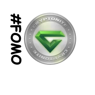 😱 4302a54c CRYPTONITE cryptonite, coin, emerald, silver, logo, currency telegram sticker