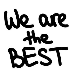 👑 820976f9 We are the BEST Terbaik, Positif, Semangat, Motivasi, Optimis, Afirmasi whatsapp sticker