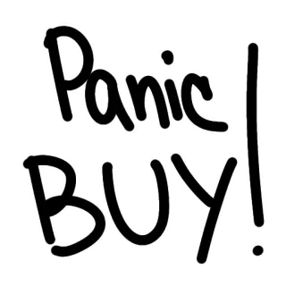 🤑 b2ffc6e6 Panic BUY! panik, beli, belanja, peringatan, urgensi, konsumerisme whatsapp sticker