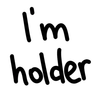 👍 c5c7f448 I'm holder placeholder, teks, huruf, saya, holder whatsapp sticker