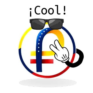 😎 e927065d wenezuela, flaga, kreskówka, pokój, polityka telegram sticker