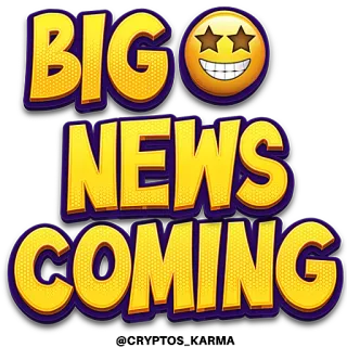 😇 2e58b63c BIG NEWS COMING nieuws, aankondiging, groot, evenement, komt telegram sticker