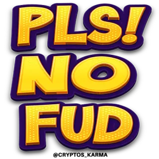 🥊 8f0c8495 PLS! NO FUD geen fud, beleggen, beurs, crypto telegram sticker