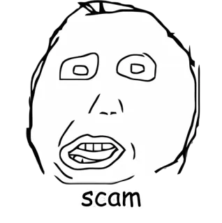 ⚱️ 4545b6fe scam Meme, Khuôn mặt, Biểu cảm, Lừa đảo, Internet telegram sticker