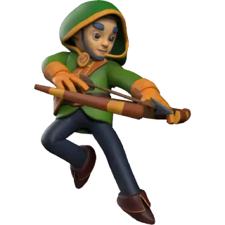 😮 31948233 Лучник, Лук и стрела, Фэнтези, Воин, Охотник, Персонаж лучник, Стрела, Оружие telegram sticker