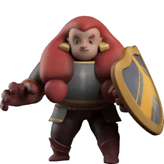 😏 5890fb23 броня, щит, воин, фэнтези, персонаж, боец telegram sticker