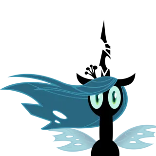 😳 0e35c45d Queen Chrysalis My Little Pony Королева Крисалис, MLP, злодей, мультяшный персонаж, пони, оборотень, королева telegram sticker