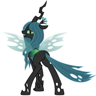 💄 1a9b52af Queen Chrysalis My Little Pony: Friendship is Magic mlp, my little pony, queen chrysalis, мультфильм, анимация telegram sticker