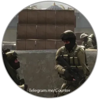 😐 63e65839 Telegram.me/Counter militar, juego, soldados, counter-strike, terrorismo whatsapp sticker