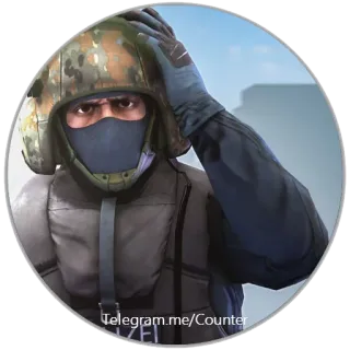😐 6c4aabfb telegram.me/Counter counter strike, cs go, terrorista, militar, juego, shooter whatsapp sticker