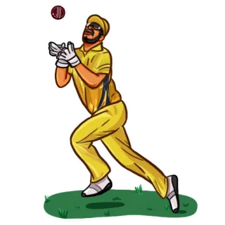 🥺 abbe33cb Cricket, Sport, Atleet, Bal, Vangen, Speler, Handschoenen telegram sticker