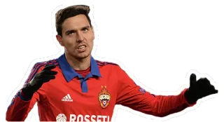 😑 3ccc9301 ฟุตบอล, กีฬา, นักกีฬา, ซีเอสเคเอ มอสโก telegram sticker