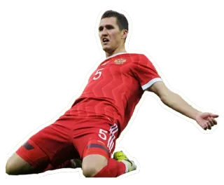 😧 ca35d513 ฟุตบอล, ฟุตบอล, นักกีฬา, การเฉลิมฉลอง, รัสเซีย telegram sticker