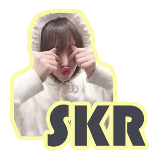 🙈 a54686db SKR girl, hoodie, fashion, sticker, pose whatsapp sticker