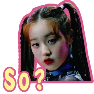 🥴 63a947bf S.O.? girl, expression, question, kpop, teen, attitude telegram sticker