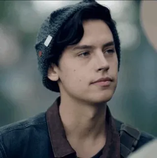 🥀 2cd9b045 Jughead Jones Riverdale Jughead, Cole Sprouse, Riverdale, phim tuổi teen, mũ beanie, chương trình TV, nhân vật telegram sticker