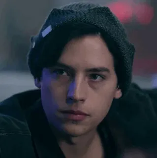 🥀 eb694b2e Jughead Jones Riverdale Jughead, Riverdale, Cole Sprouse, phim tuổi teen, bí ẩn, phim truyền hình telegram sticker