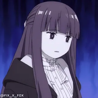 😐 267ca73f @FIX_X_FOX อนิเมะ, ตัวละคร, ผู้หญิง, ผมยาว, การ์ตูน telegram sticker