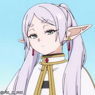 😏 f7711744 @FIX_X_FOX เอลฟ์, อนิเมะ, ผู้หญิง, ตัวละคร telegram sticker