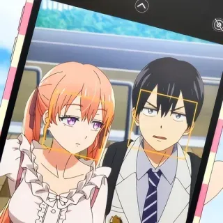 😒 5643117b Anime, Romantis, Pasangan, Sekolah, Lucu whatsapp sticker