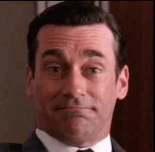 👃 3dfd6ee0 Don Draper Mad Men Jon Hamm, acteur, télévision, drame, affaires, homme d'affaires whatsapp sticker