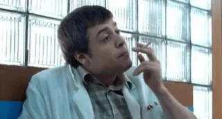 🤒 ce5a0da8 Fumer, Cigarette, Homme, Docteur, Tabac, Dépendance whatsapp sticker