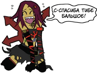 Cultist-chan (RUS) whatsapp stickers