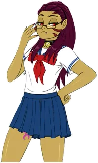 Cultist-chan (RUS) whatsapp stickers