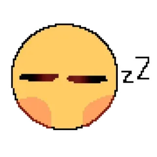 😴 61ca8dd1 ZZ schläfrig, Emoji, Gesicht, schlafend telegram sticker